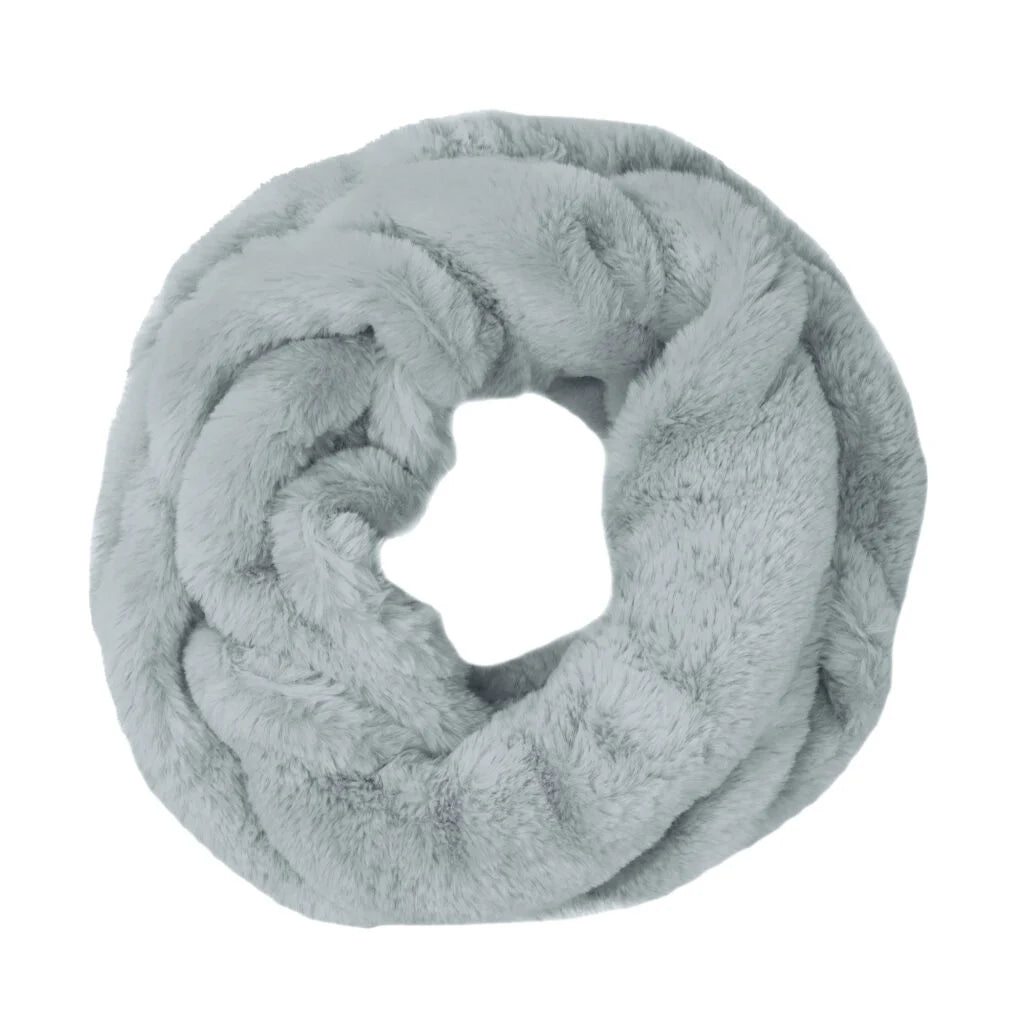 Faux Fur Rabbit Ruffle Scarf