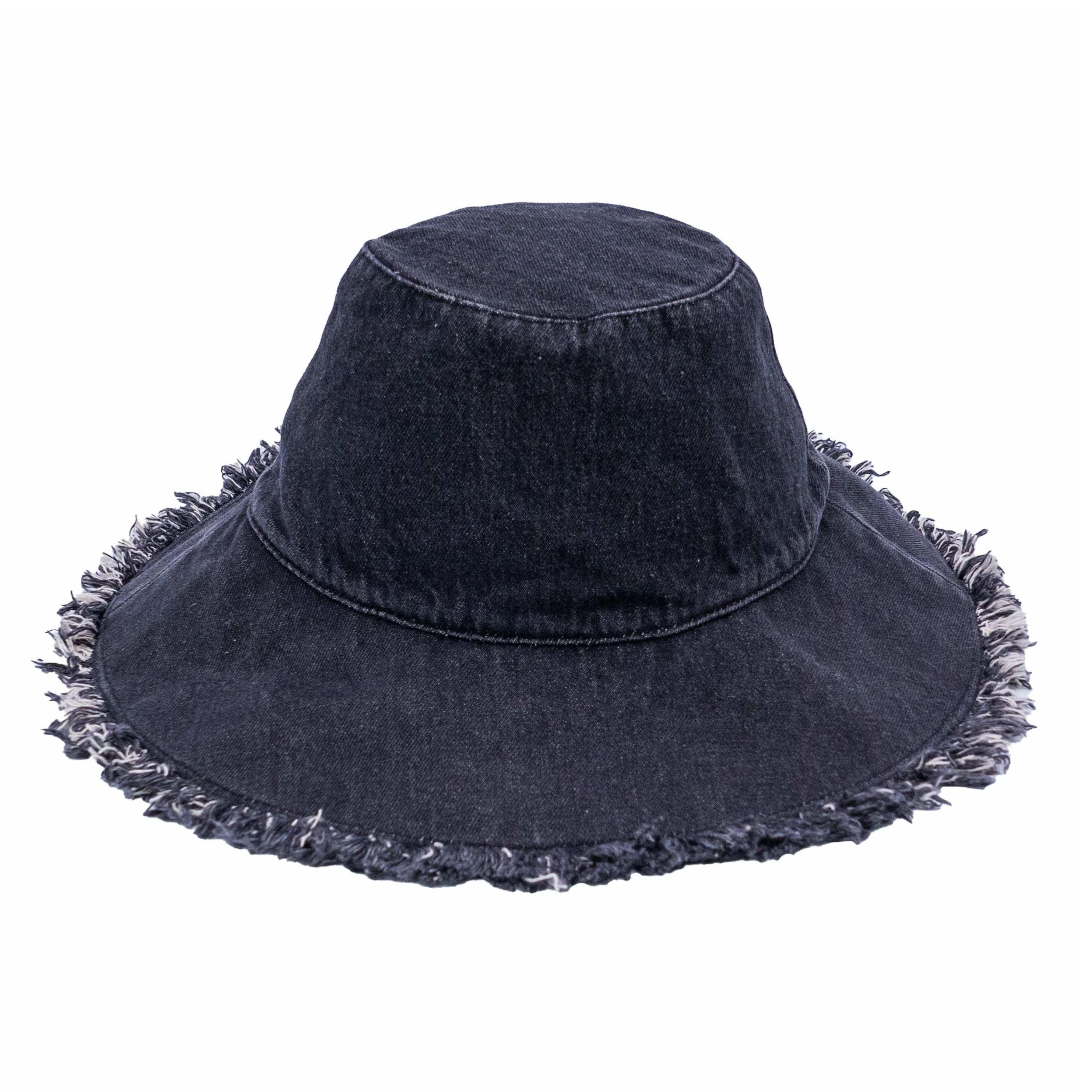 Sprigs Denim Fringe Sun Hat