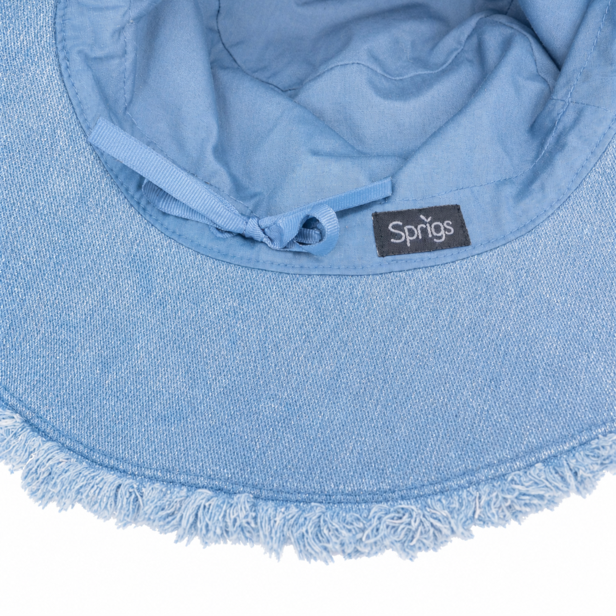 Sprigs Denim Fringe Sun Hat