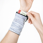 Journey Out Travel Wrist Wallet with Zipper Brush