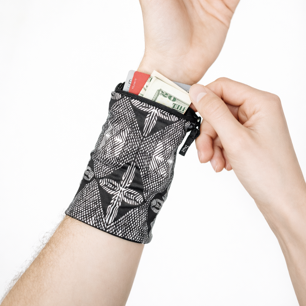 Journey Out Travel Wrist Wallet with Zipper Maui