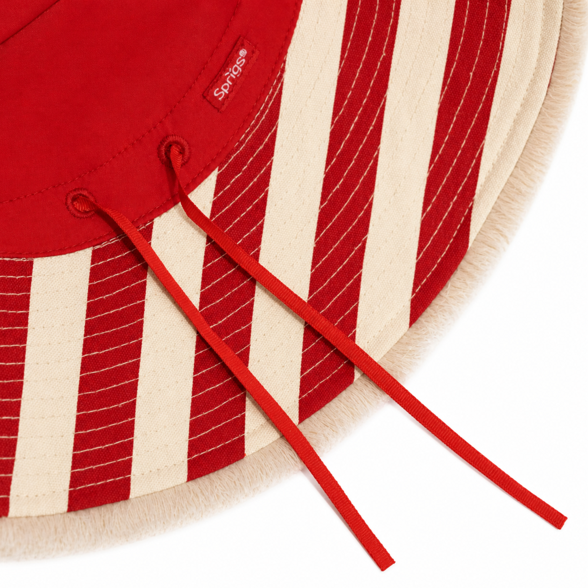 Adjustable Wide Brim Striped Hat