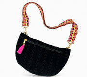 Sprigs Terrycloth Cross Body Bag With Guitar Strap