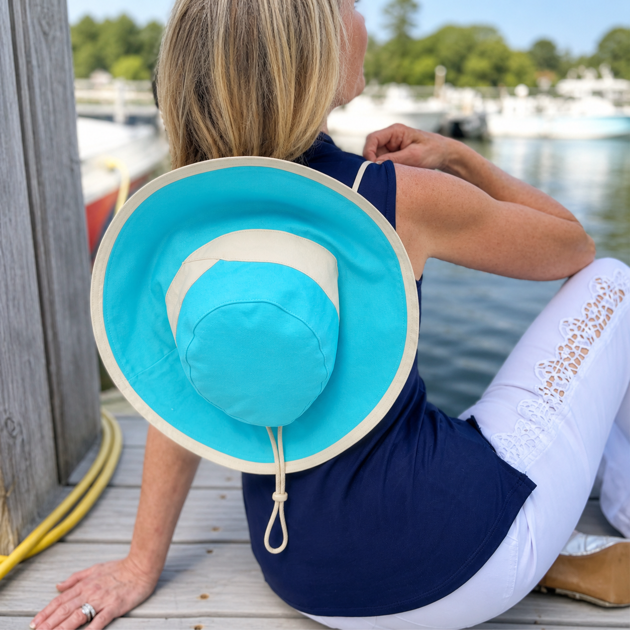 Sprigs Big Brim Hat With Chin Cord