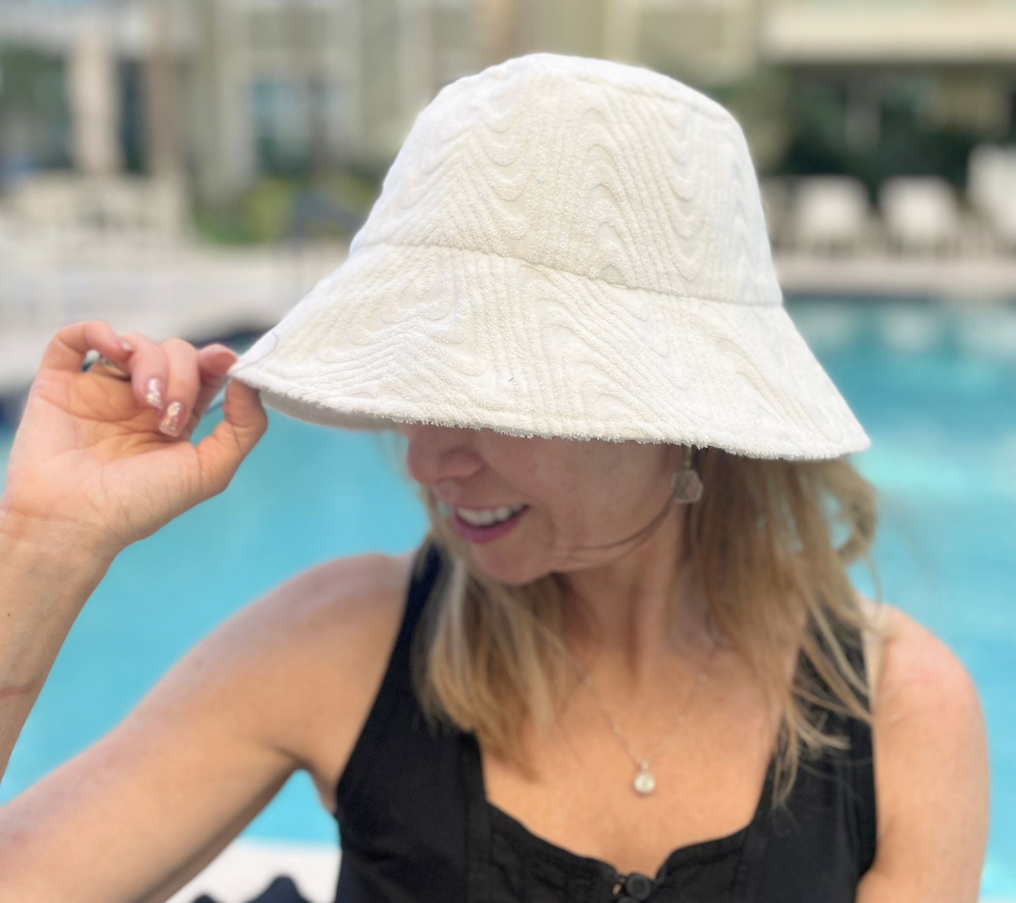 Sprigs Textured Terry Bucket Hat