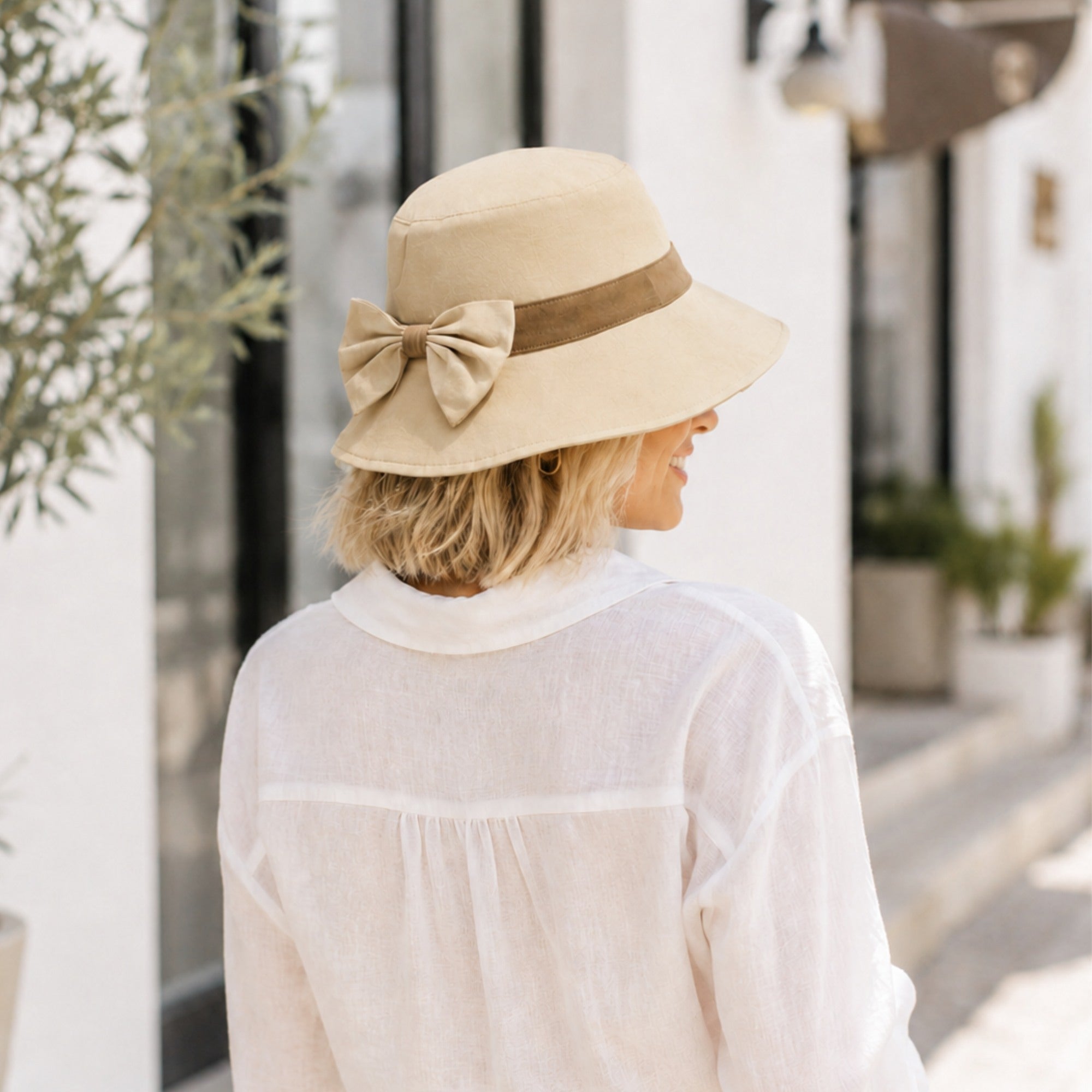 Bow Back Bucket Hat