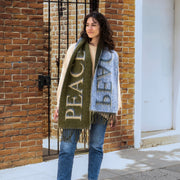 Oversized Inspiration Scarf Peace