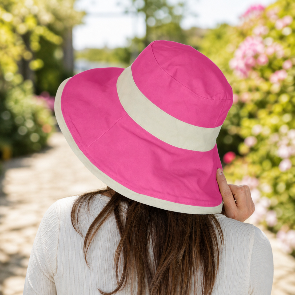 Sprigs Big Brim Hat With Chin Cord