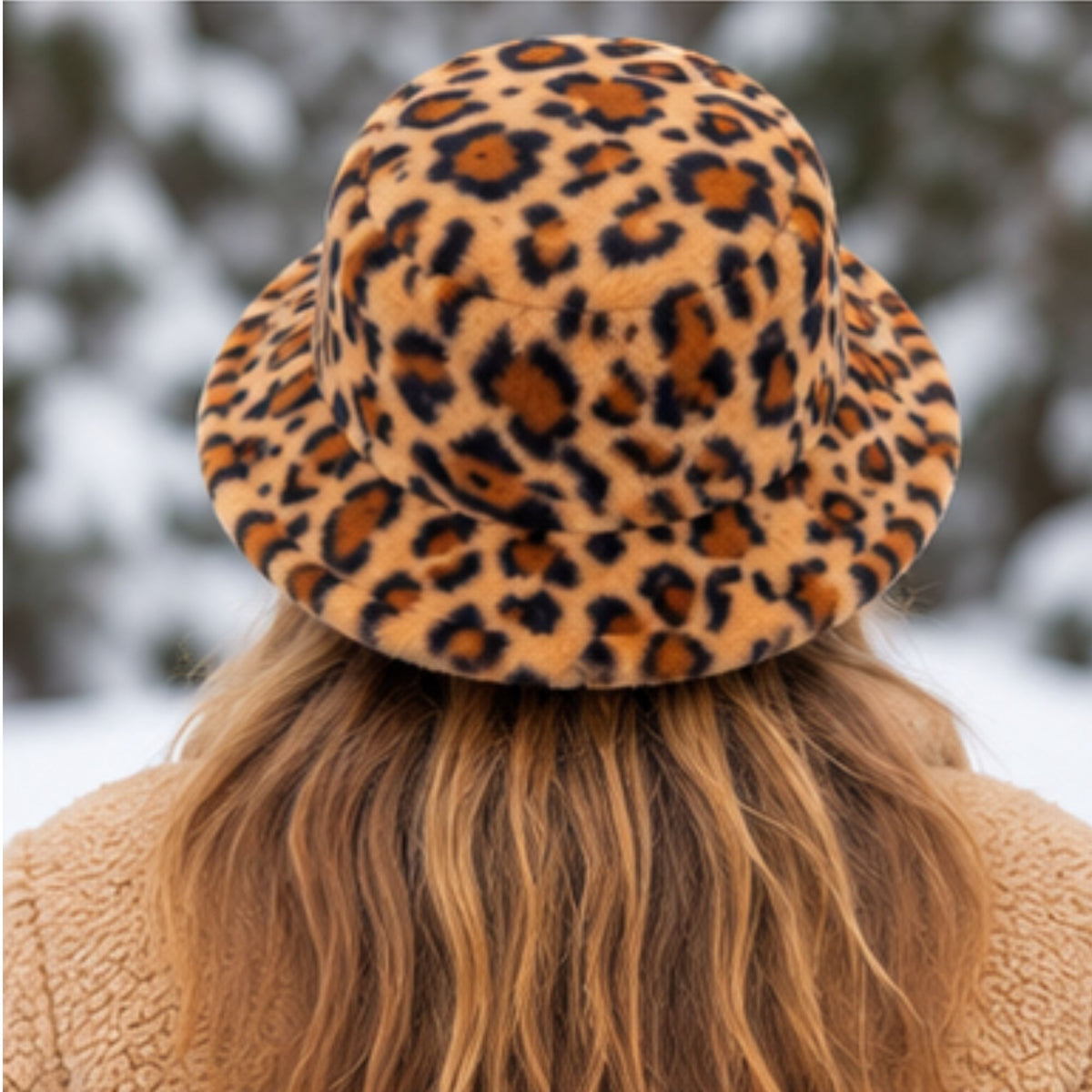 Faux Fur/Velvet Bucket Hat