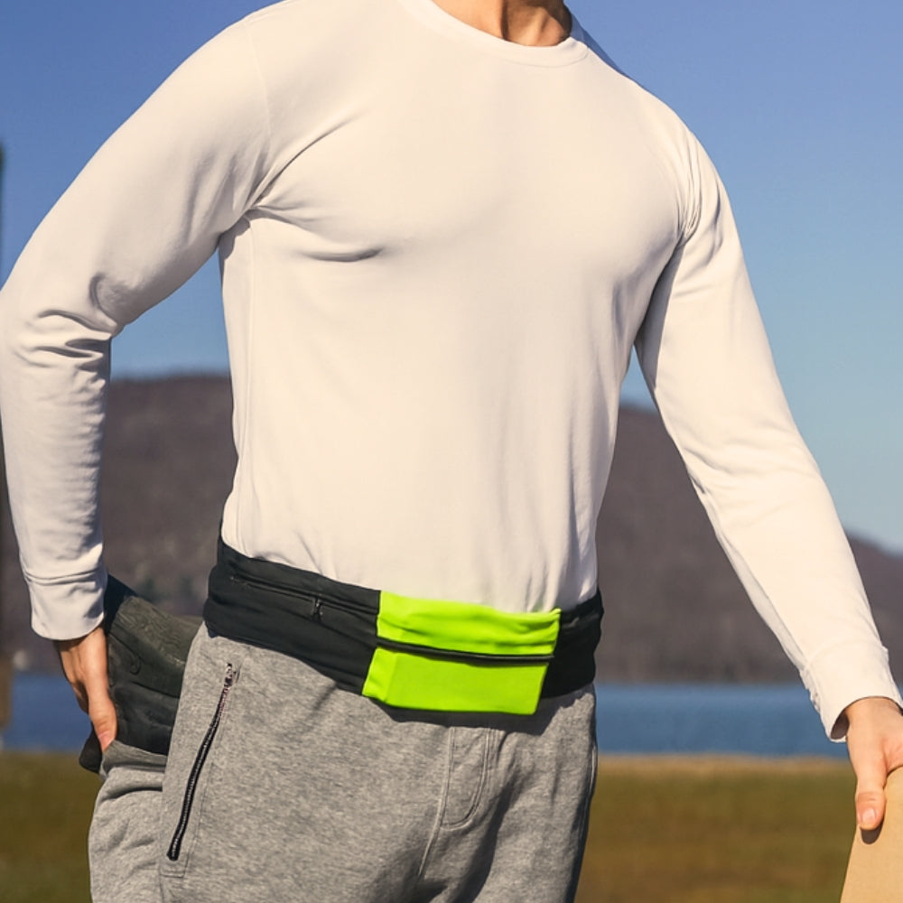 3 Pocket Run Belt Solid