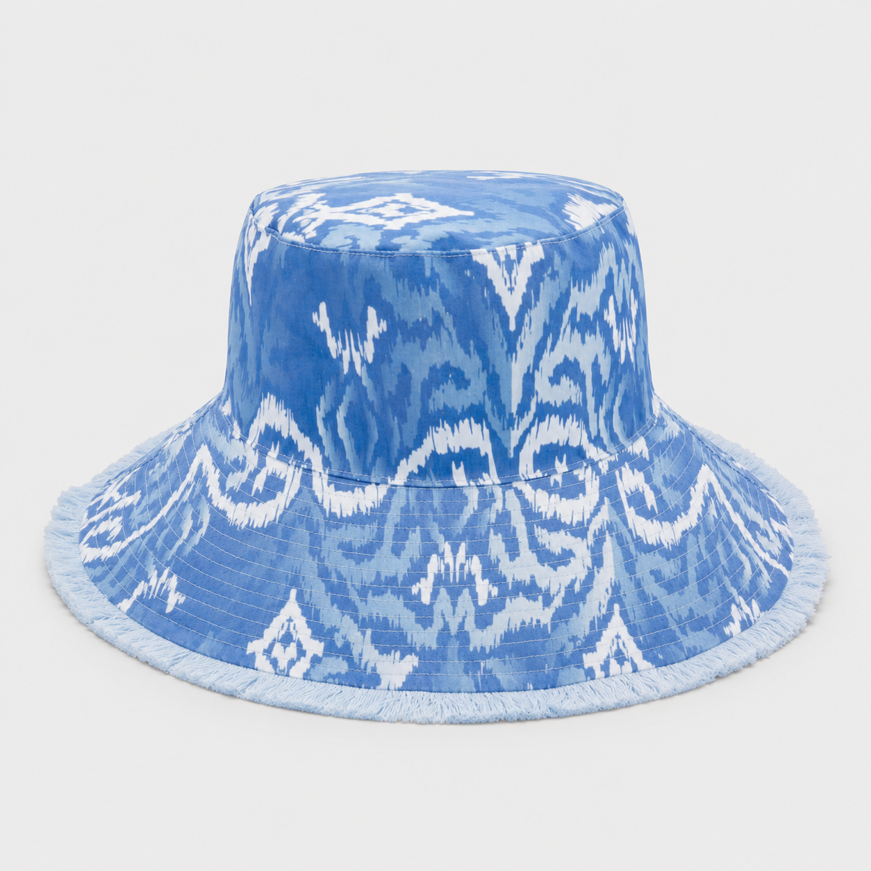 Ikat Reversible Wide Brim Bucket Hat