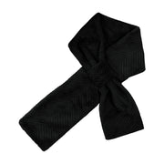 Chevron Faux Fur Pull Through Scarf