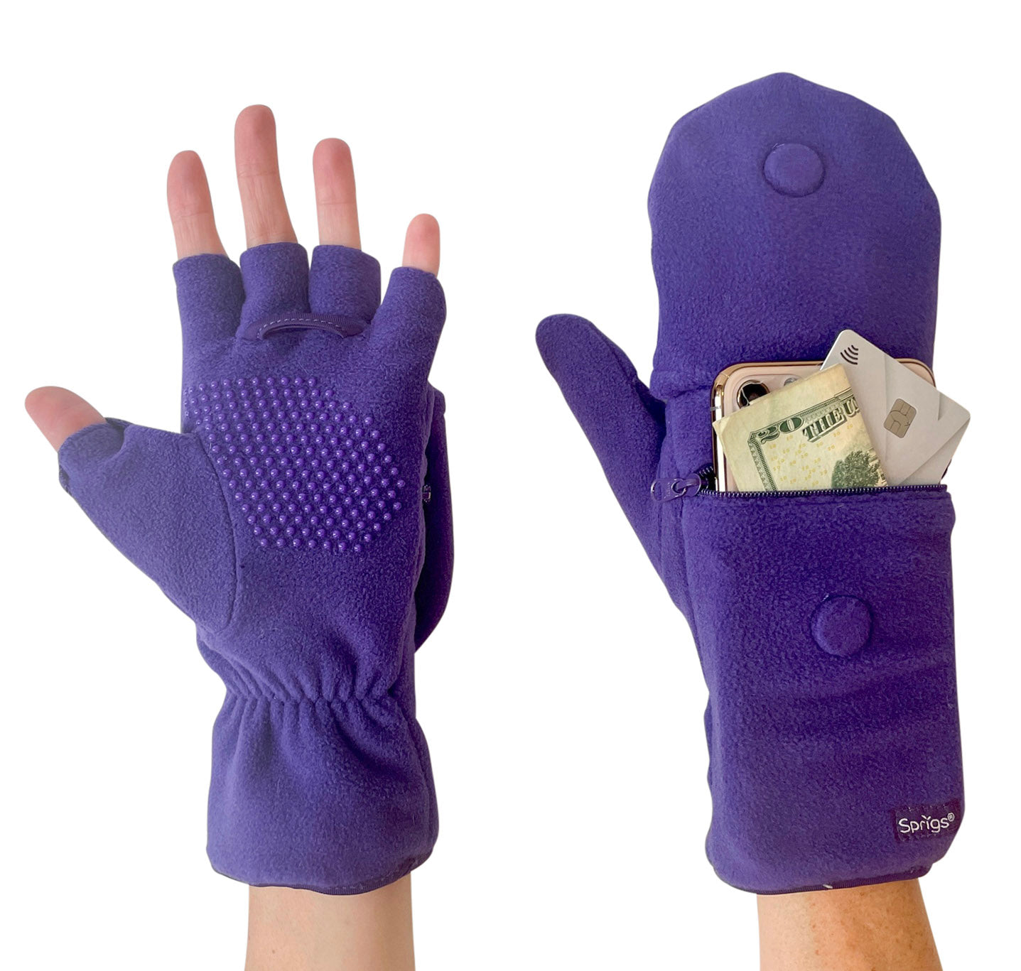 Sprigs Multi Mitt Gloves With Pocket Solid
