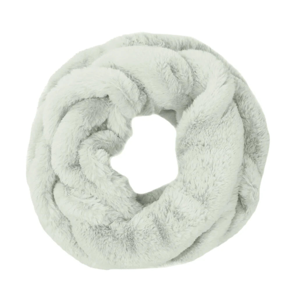 Faux Fur Rabbit Ruffle Scarf