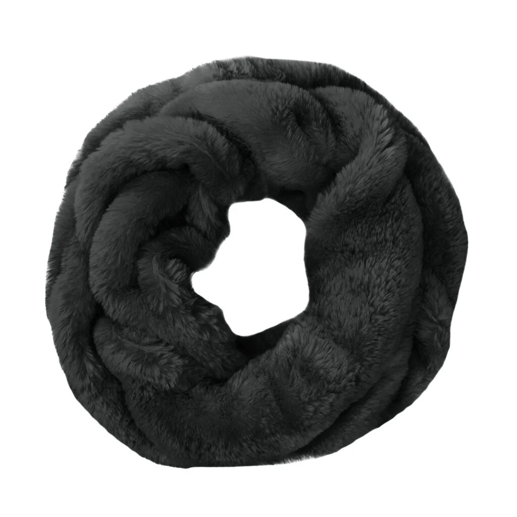 Faux Fur Rabbit Ruffle Scarf