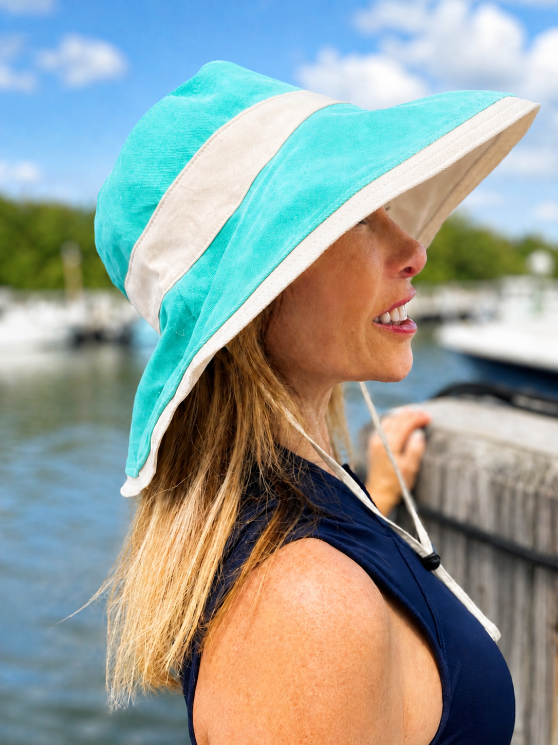 Sprigs Big Brim Hat With Chin Cord