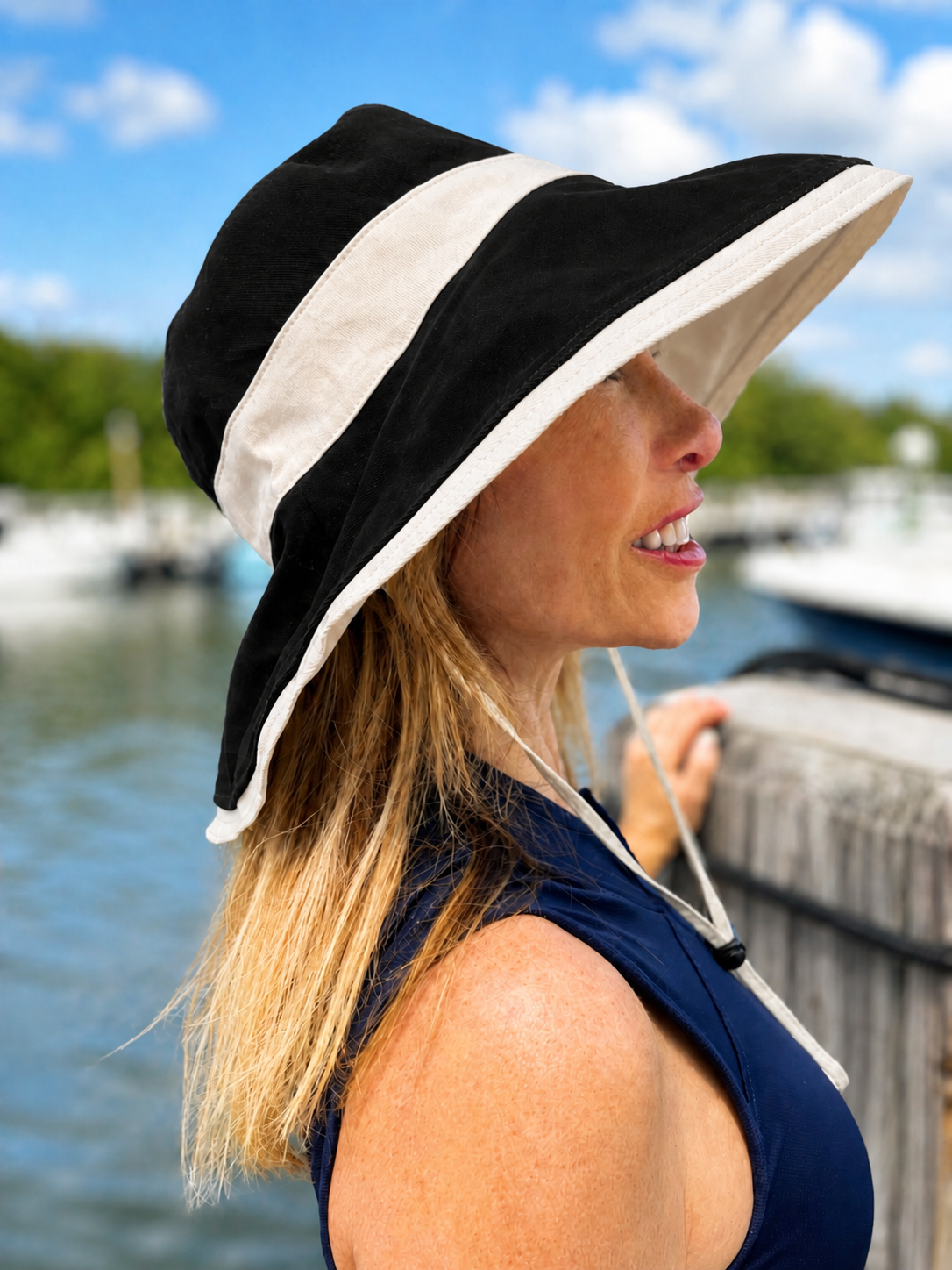 Sprigs Big Brim Hat With Chin Cord