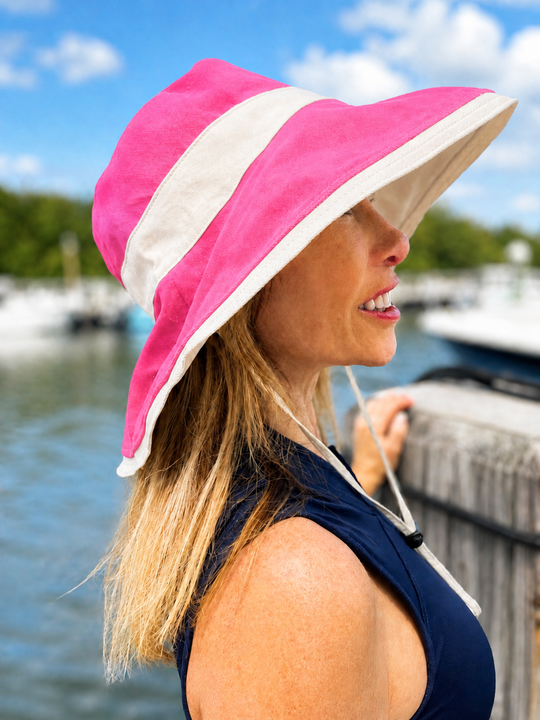 Sprigs Big Brim Hat With Chin Cord