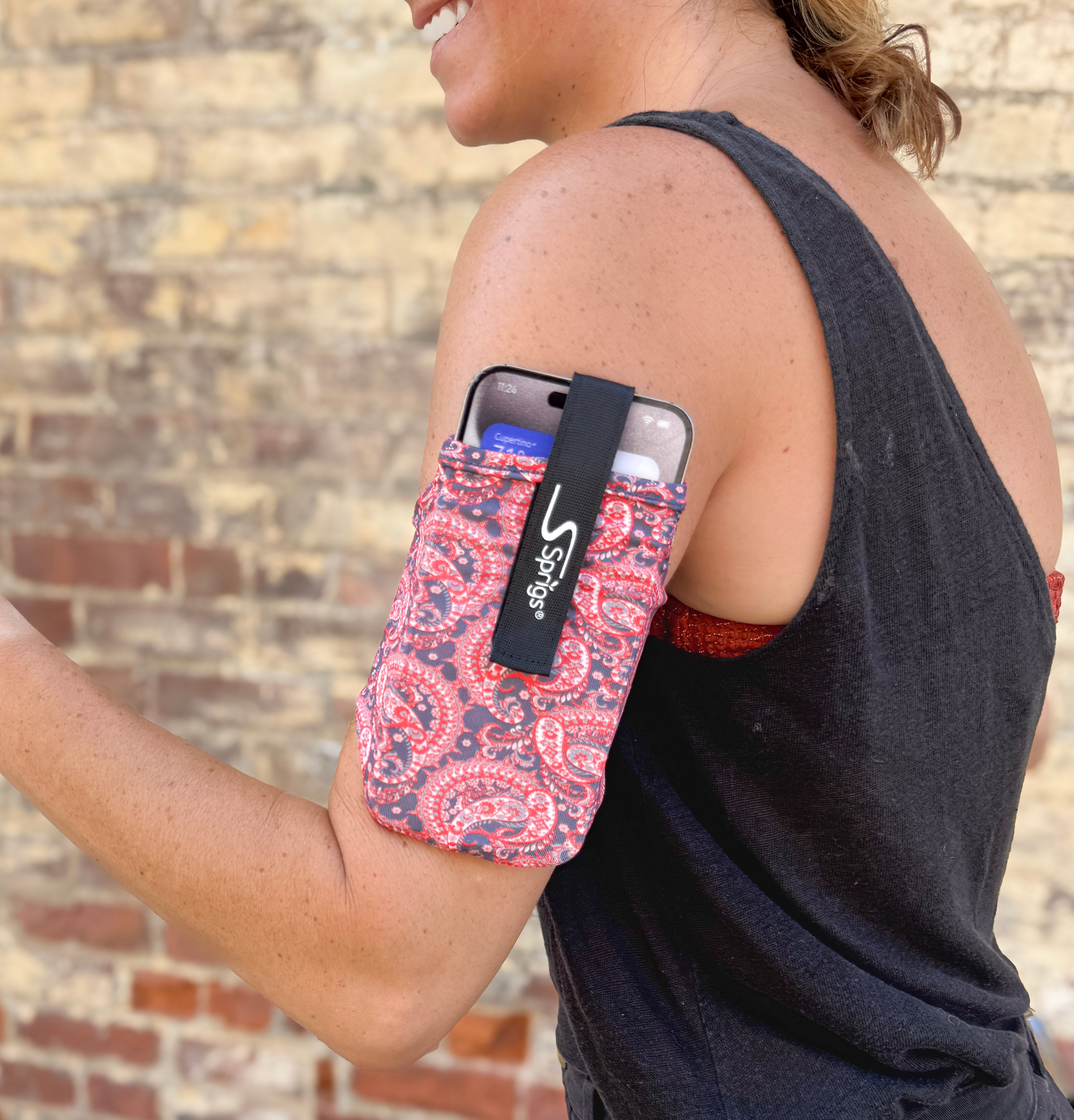 Sprigs Paisley Running Armband Sleeve