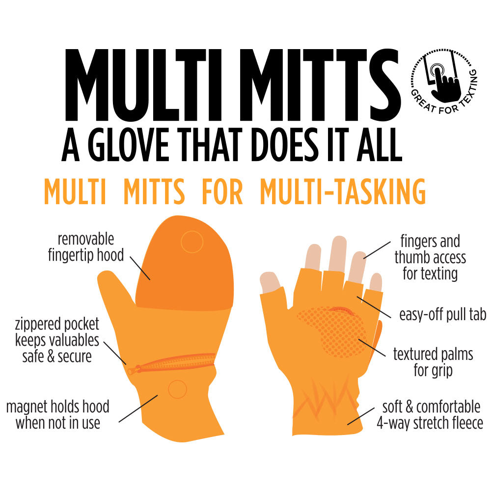 Sprigs Multi Mitt Gloves With Pocket Solid