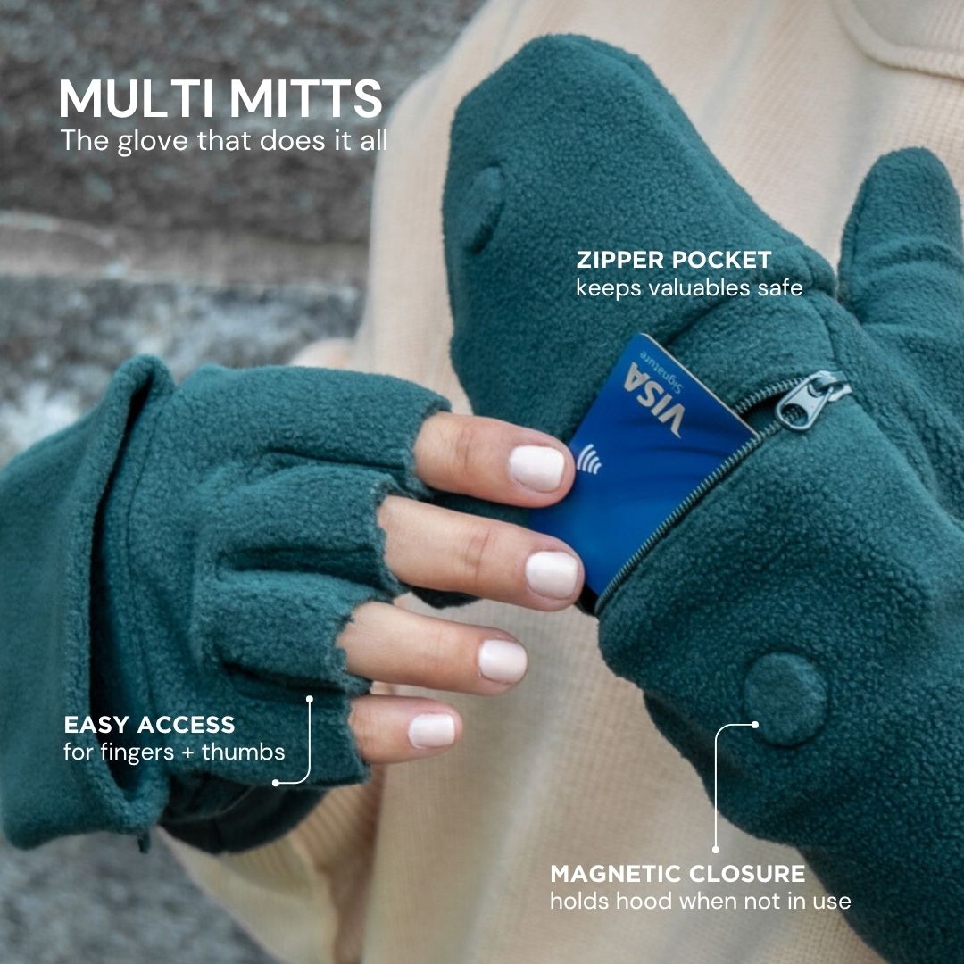 Sprigs Multi Mitt Gloves With Pocket Solid