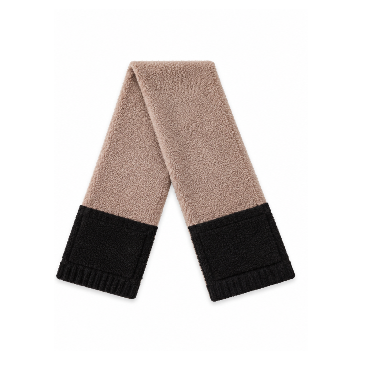 Plush Knit Pocket Scarf