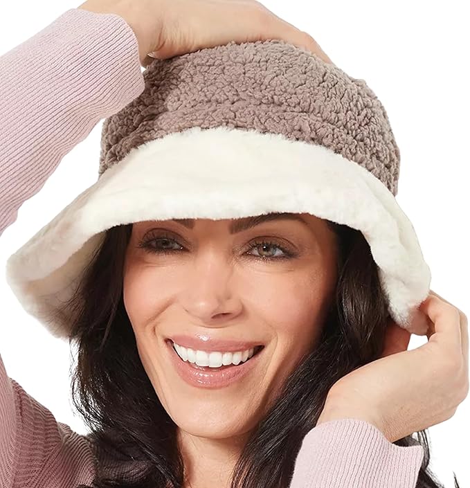 Sprigs Faux Fur Reversible Winter Bucket Hat