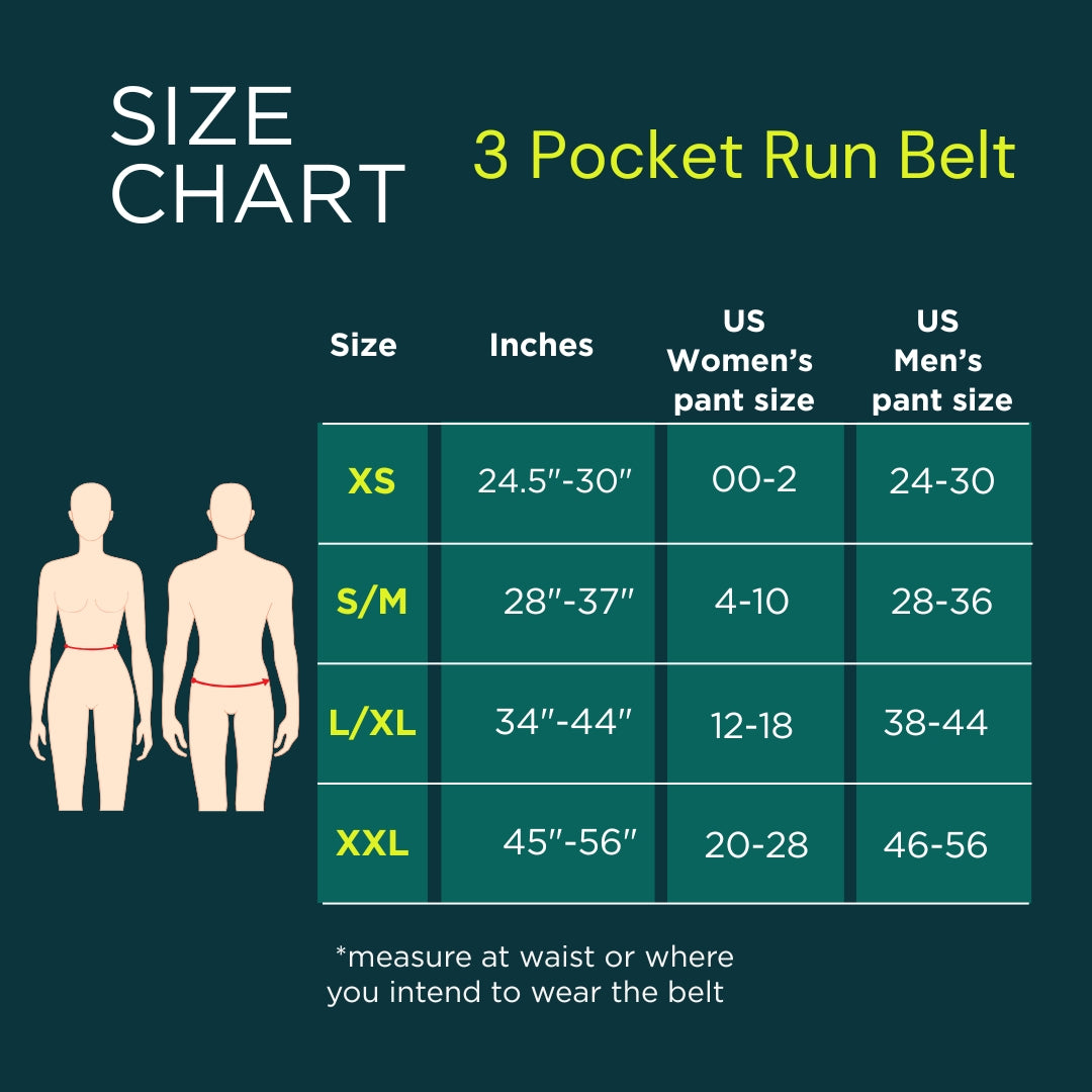 3 Pocket Run Belt Rise