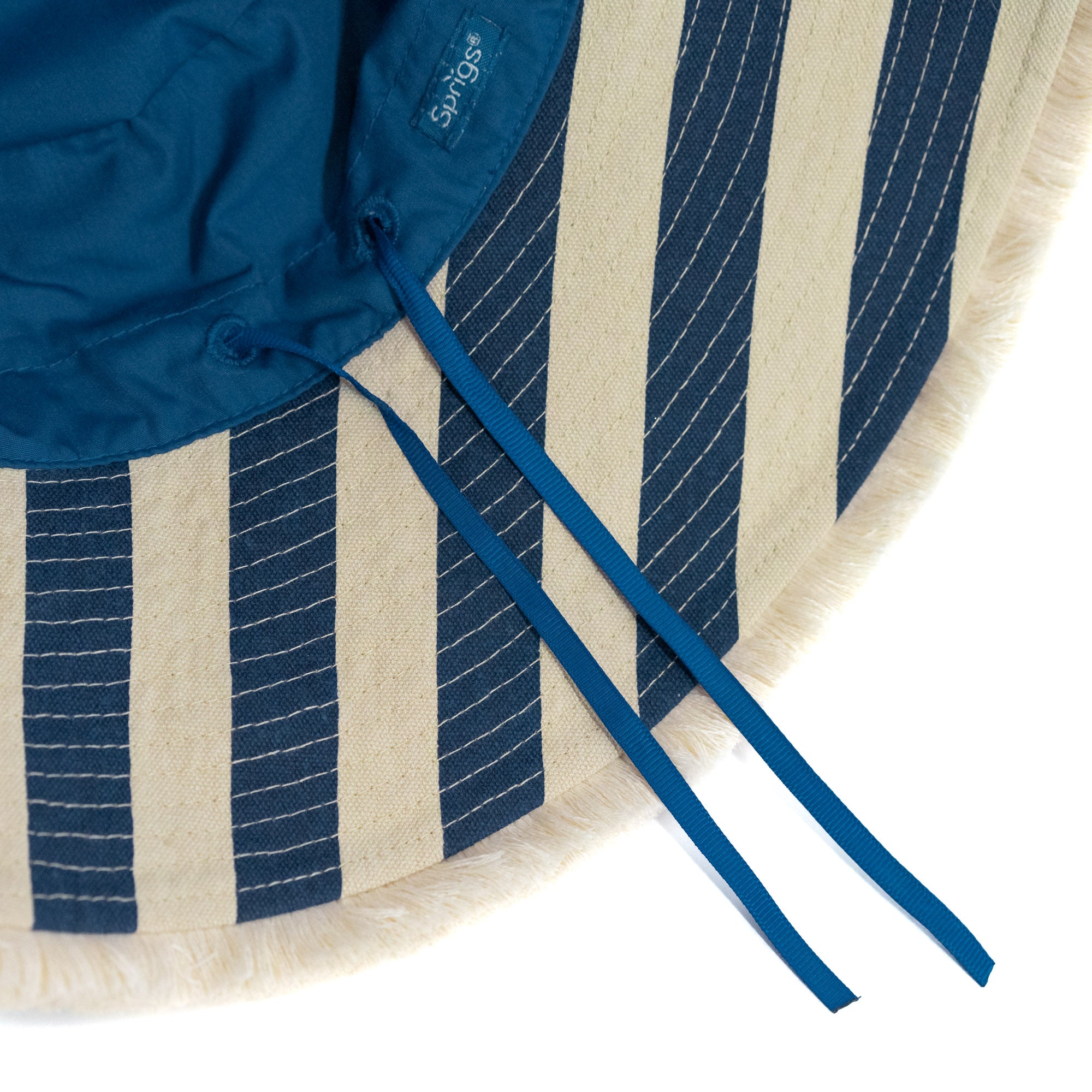 Adjustable Wide Brim Striped Hat