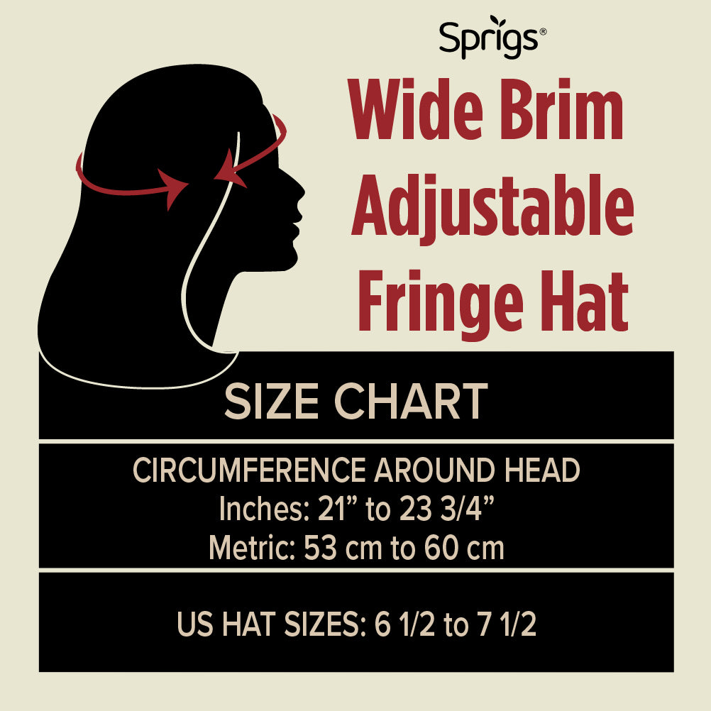 Adjustable Wide Brim Striped Hat