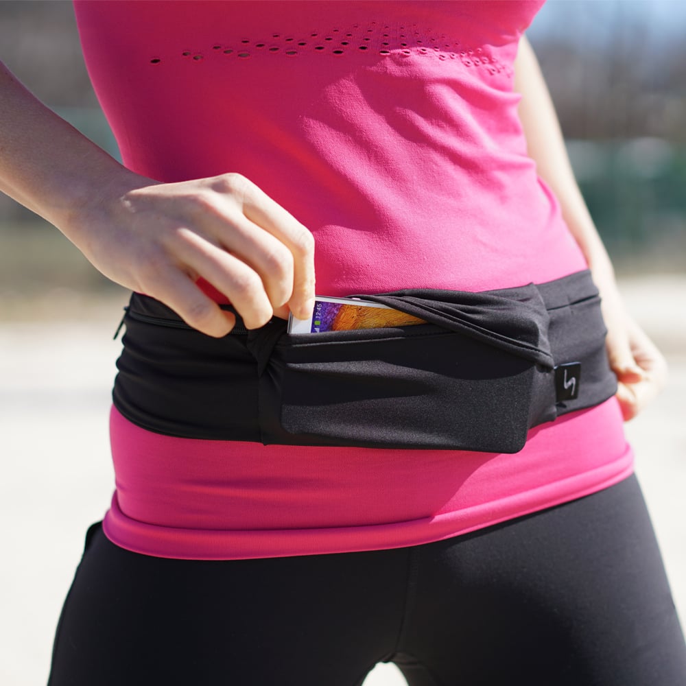 3 Pocket Run Belt Black – Sprigs