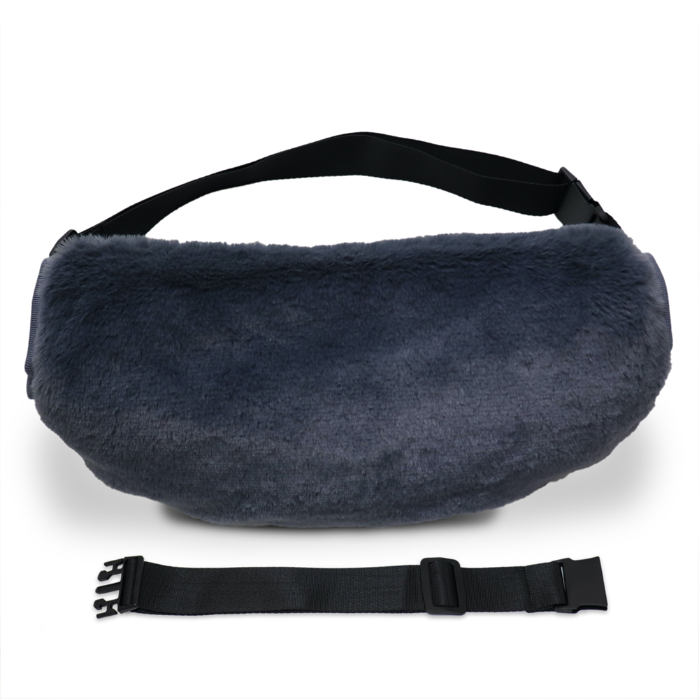 Sprigs Adjustable Faux Fur Hand Muff Belt Bag with Extender 