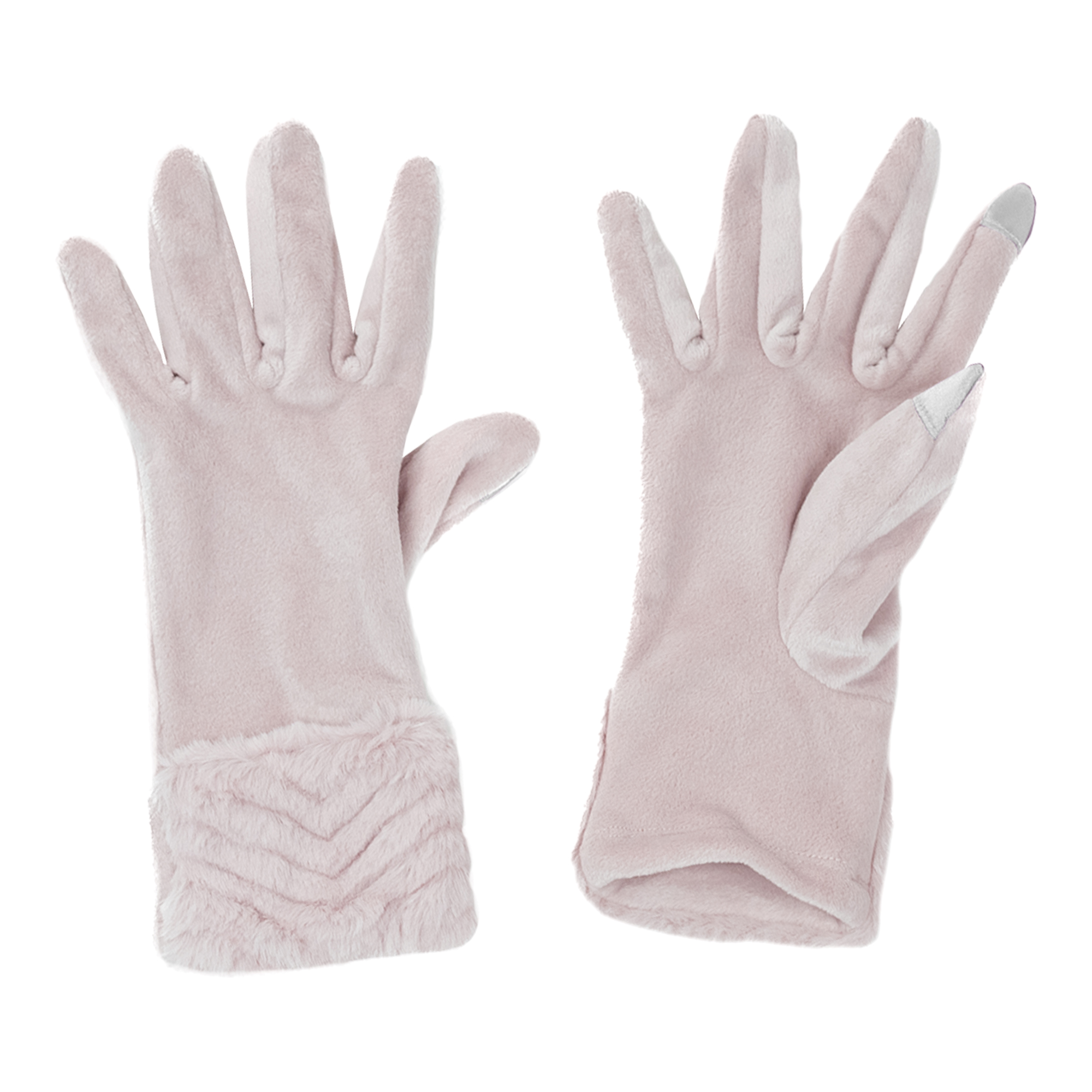 Fur texting gloves discount